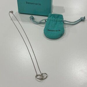 Vintage Tiffany & Co Double Loop Silver Necklace